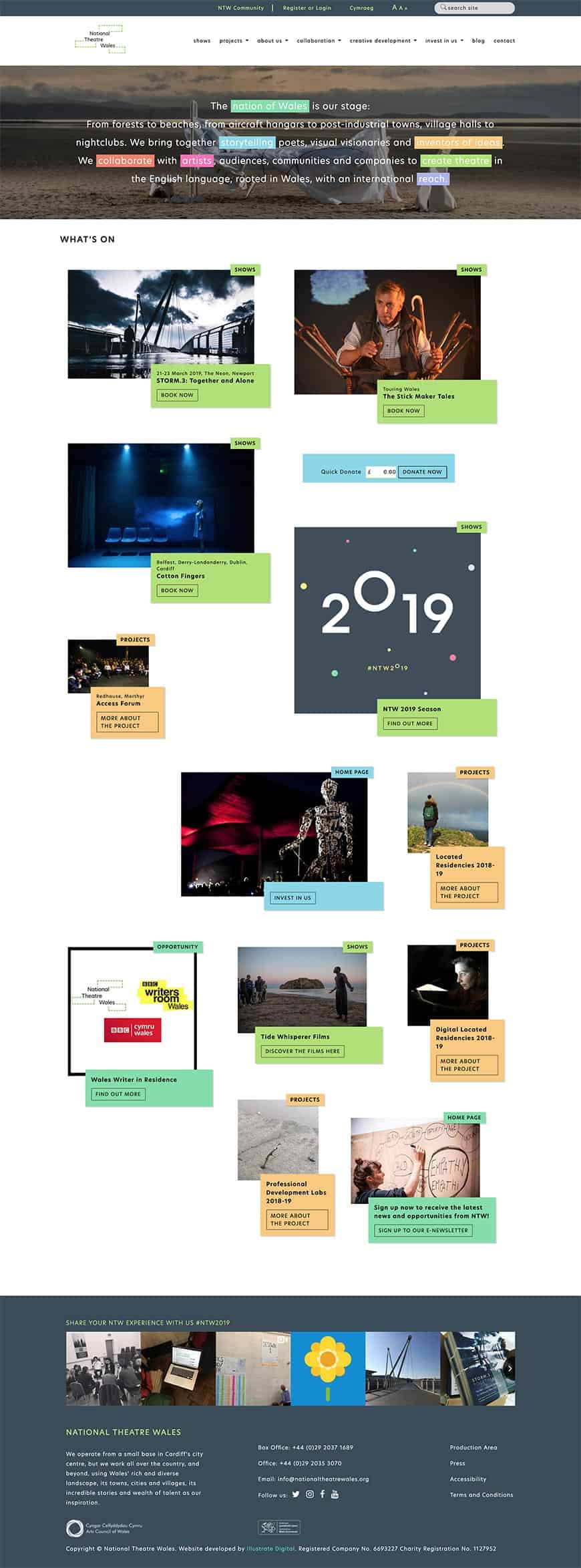 National Theatre Wales Home Page