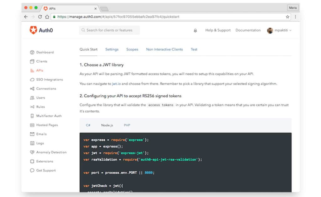 Auth0 Integration with WordPress API