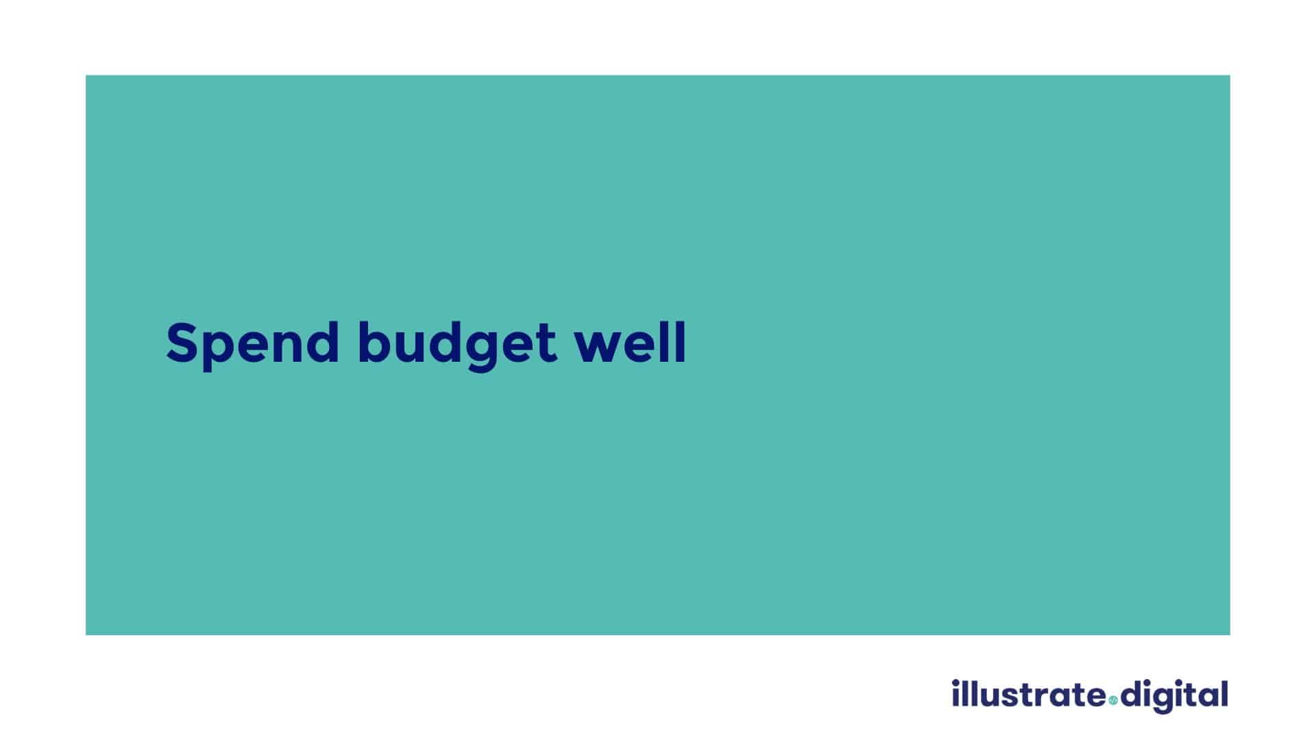 Spending website budget correctly 