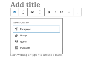 Efficient UX Changes to Gutenberg Blocks