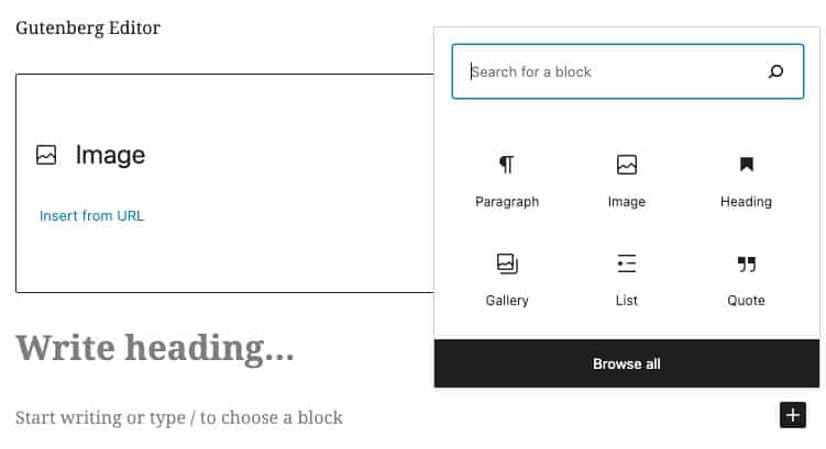 Gutenberg Editor in WordPress