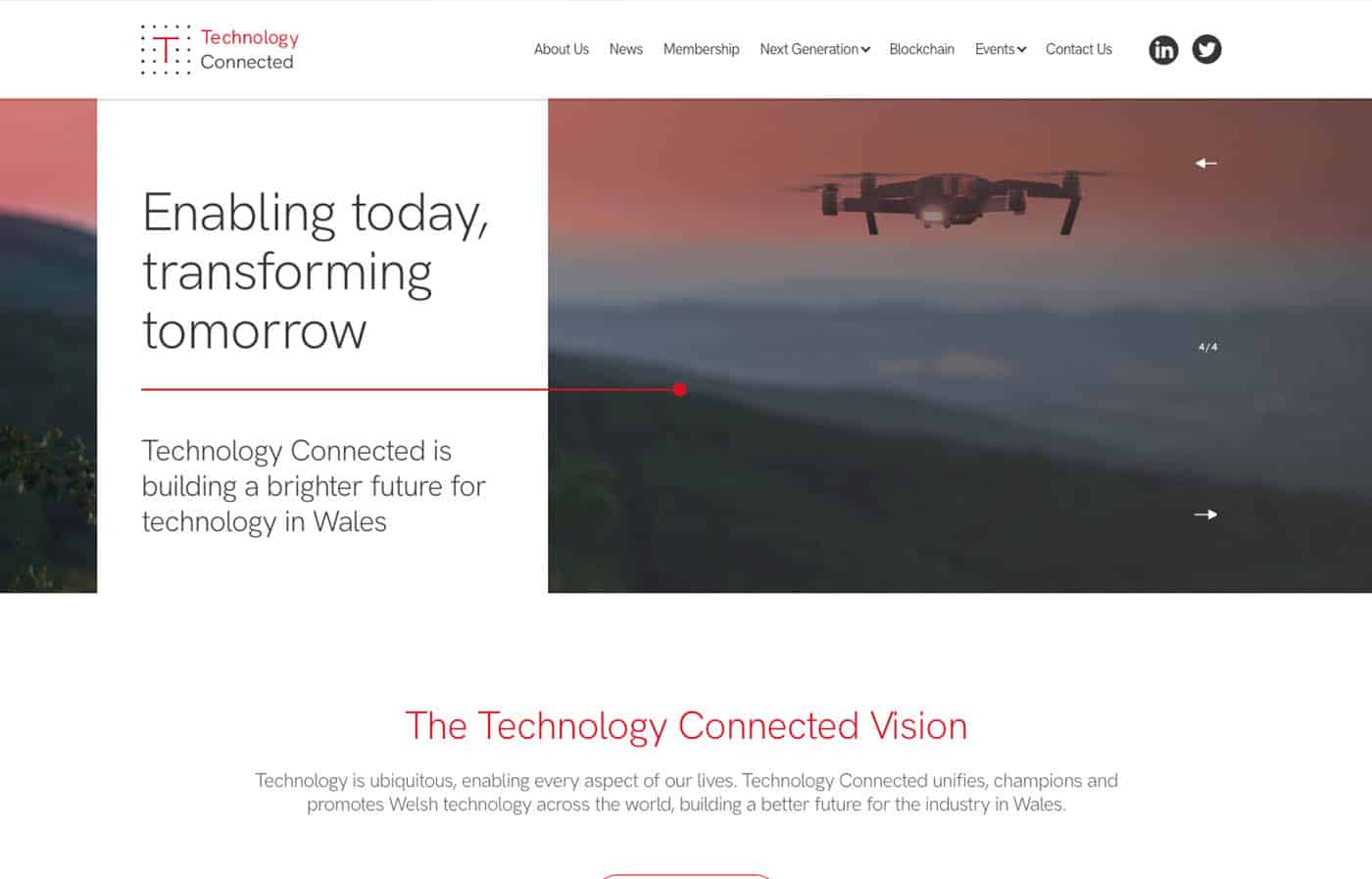 Technology Connected Website in Wales