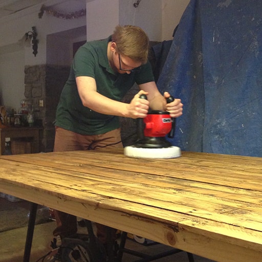 Building our first desk by hand